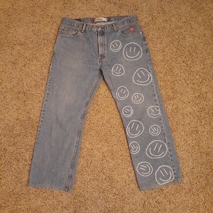 Levis 505 jeans W36 L30 painted smiles